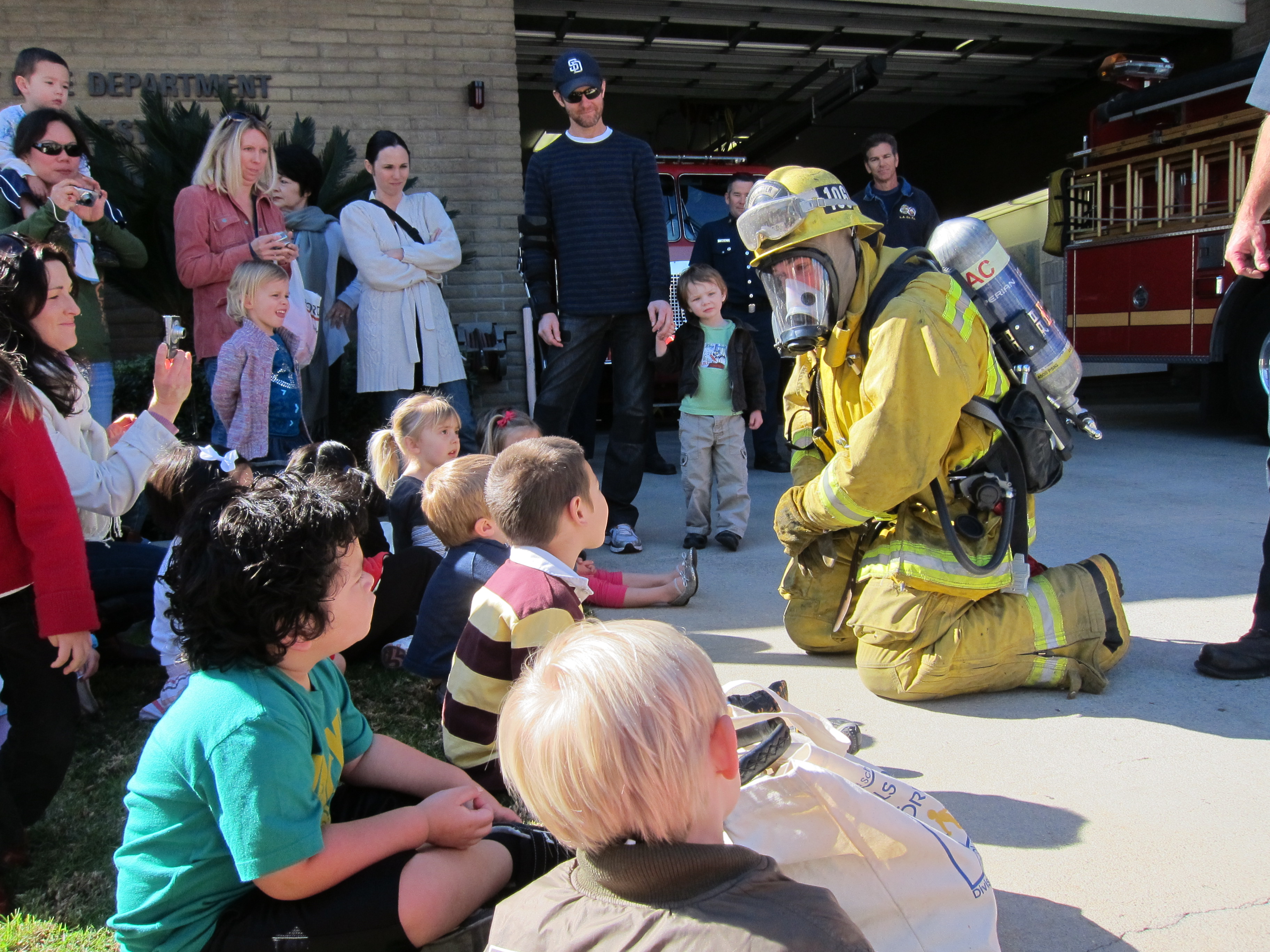 Field trip to Rolling Hills Estates fire station